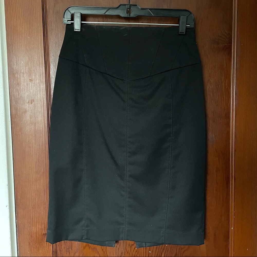 Sexy black Express corseted pencil skirt